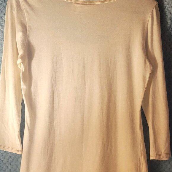 DKNY Logo 3/4 Sleeve T-Shirt - Size M - Picture 6 of 8